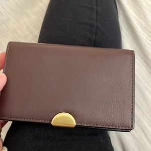 Used coach wallet in Oxblood